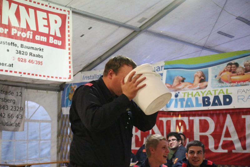 denn man hatte großen Durst!